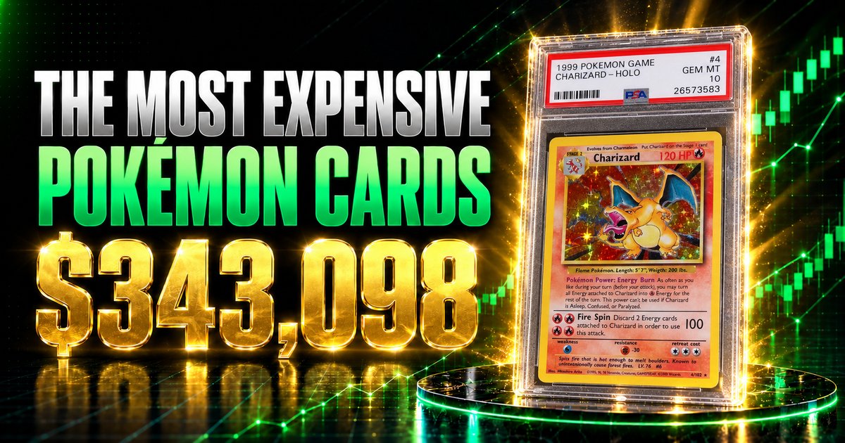 Most Expensive Pokémon Cards (October 2026): Ranked by Real Sales